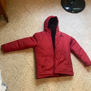 Jordan youth large red winter jacket